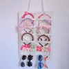 Bolsas de almacenamiento para el pelo, organizador para mujeres y adolescentes, accesorios para colgar en la pared, bolsa con Clips de exhibición, diademas