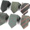 Neck Ties Neck Ties Striped Ties For Men Women Army Green Color Neck Tie For Party Business Paisley Suit Neckties Wedding Neck Tie For Groom Gifts Y240325