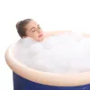 Bathtubs Portable Foldable Bathtub for Adult, Freestanding Collapsible Home SPA Bath Tub, Ice Bath Tub, Soaking Tub with Inflatable Seat