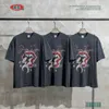 Mens Wear Spring/summer 305g Funny Rock Print Short Sleeved American Street Loose Fashion Brand T-shirt for Men