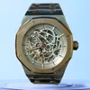 Montres de créateurs de luxe pour hommes classiques Skeletons montre mouvement de haute qualité 42mm bracelet en acier inoxydable verre saphir Orologio di Lusso montre