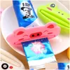 Other Bath Toilet Supplies Pp Plastic Tootaste Squeezers Cartoon Extruder Cleanser Dispenser Rolling Holder Bathroom Accessories Drop Dhccm