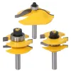 Joiners 8mm Shank High Quality Raked Panel Cabinet Door Router Bit Set 3 Bit Ogee Woodworking Cutter Woodworking Router Bits