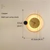 Wall Lamp Modern Clock LED Lights Creative Design Sconce Real For Decor Home Living Room Bedroom With Light
