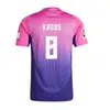 Niemcy koszulki piłkarskie puchar europejski dom na wyjeździe Hummels Kroos Gnabry Werner Draxler Reus 24 25 Muller Gotze Football Shirt Men Kit Kit Fan Wersja gracza