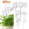 Irrigatori 6 pezzi Lampadine per irrigazione automatica delle piante Globi di irrigazione automatica Palline di plastica Dispositivo per l'irrigazione delle piante da giardino Sistema di irrigazione a goccia Alimentatore