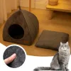 Esteiras meio pacote ninho de gato cama para animais de estimação para um cão pequeno gatos produtos para animais de estimação camas acessórios de móveis casa apartamento suprimentos casa jardim