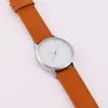 Fashion Men's Large Dial Quartz Watch with Cartoon Style Orange Band