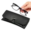 Storage Bags Leather Sunglass Bag Soft Protective Eyewear Eyeglasses Glasses Box High-end Stitched Soft-covered Sunglasses Travel Case