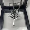 Pendant Necklaces Titanium Steel Tree Of Life Necklace Hip Hop Style High Quality Stainless Jewelry For Men And Women