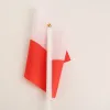 Аксессуары xvggdg 14*21 см, польские ручные флажки, 100 шт./пакет с пластиковым стержнем, польский ручной флаг