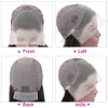 Gember 13x4 HD kanten vooraan pruiken vooraf geplukte kanten voorkant menselijk haarpruiken voor vrouwen recht gekleurd menselijk haarpruiken babyhaar
