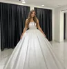 Robe de mariée de robe de bal mignonne pour la mariée perle en dentelle robes de mariée sans bretelles robes de mariée vestido de noiva Robe sans dos mariage