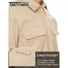 Tacvasen Quick Dry Camicie a maniche corte Uomo Casual Butt Up Cargo Shirt Estate Trekking Pesca Trekking Camicie da lavoro Outdoor Maschio a6fB #