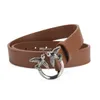 2024 NYTT DESIGN BELE BELE Märke Mens 4.0 cm Womens 3.0cm Swallow Buckle Belt Classic äkta lädertrend Fashion Leisure Bird Buckle Cowhide Belt Belt Present Box Wholesale