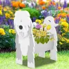 Planters 1pcs PVC Dog Garden Flower Pot Planter Shepherd Dog Shaped Outdoor Indoor Grass Basket DIY Plant Home Decorations