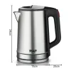 Tools 2.3L Electric Kettle Stainless Steel Kitchen Appliances Smart Kettle Whistle Kettle Samovar Tea Coffee Thermo Pot Gift
