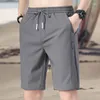 Herenshorts Zomer Sport Recht Los Type Mannelijke Casual Effen Kleur Elastische taille Trekkoord Joggingbroek