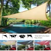 Filets Aunct 300D Abri Solaire Étanche Triangle Pare-Soleil Protection Extérieur Jardin Patio Piscine Pare-Soleil Voile Auvent Camping