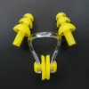 Spett 100 Set Silicone Swimming Earplug Nos Clip Watertight Water Sports Fiess Swimming Accessories Nasal Splint Ear Plug påsad