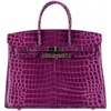 Bolsas de crocodilo bk bolsa de luxo confiável saco de matemática de moda de moda de moda personalizada de alta qualidade saco de platina saco de couro genuíno grande b te tem logotipo hb54