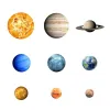 Stickers 9Pcs/Set 9 Planet Solar System Fluorescent Wall Stick the Universe Planet Galaxy Children Room Bedroom Luminous Wall Stickers