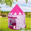 Tents And Shelters Kids Play Tent For Children Pink Indoor Outdoor Girls Gifts Drop Delivery Sports Outdoors Camping Hiking Otwc5