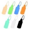 accessoires 100pcs étiquettes en plastique personnalisés Marque de vêtements étiquette de garniture de sécurité jetable personnalisée pour vêtements de chaussures sacs cadeaux 180 mm