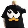 Roliga anka T-shirts Men 100% Cott Short Sleeve Tee 2023 Summer Loose Anime Carto Print Streetwear Overdized T-Shirt 8xl F1XW#