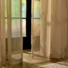 Curtains Coffee Curtain Noble Window Tulle Curtains Voile Sheer Curtains for Living Room Bedroom Hotel Modern Style Cortina Home Decor