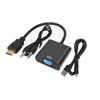 Nieuwe nieuwe 2024 1080p HDMI-compatibele mannelijke naar VGA vrouwelijke videokabelomzetter met 3,5 mm audioadapter EW5 zwarte kleur duurzaam nuttig tvFor