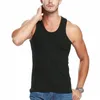 Nya herrar Slim Fit Casual Sport Round Neck Bodybuilding Tank Top Gym Y-Back Muscle Vest Workout Elastic Bottom Men Vest T-shirt R2GH#