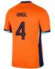 24 25 Euro Cup Nederländerna Memphis Soccer Jersey European Cup Holland Club Jong Virgil Bergvijn 2024 Klaassen Blind de Ligt Men Kids Kit Football Shirt Player Version version