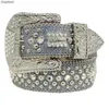 Designer Belt BB Simon Belts For Men Women Shiny Diamond Belt på svartblå vit multicolour med bling strass som gåva s s s