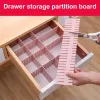 Drawers Adjustable Durable Drawer Cabinet Storage Partition Divider 4Pcs DIY Organizer Storage Shelves Cabinets Home Drawer Organization