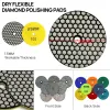 Boormachine dtdiatool 6pcs 4 "/100 mm Diamond Suche Polishing Pads Cising Discing Discing do granitowej marmurowej ceramiki