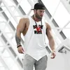 summer Muscle Guys Tank Tops Brand Mens Sleevel Shirt Clothing Bodybuilding Undershirt Casual Fitn Stringers Tanktops Tees m56h#