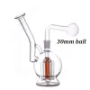 с 6 древесными перками и соответствующими аксессуарами Recycler Dab Oil Rig Bubbler Трубы для курения водопровода со стеклянной трубкой для масляной горелки с наружной резьбой 14 мм и чашей LL