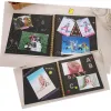 Albümler Yaratıcı Fotoğraf Albümler Bebek Yıldönümü Fotoalbums El Yapımı DIY 20 sayfalık not defteri albümleri Çocuk Büyüme Mezuniyet Hafıza Kitabı 6inch