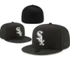 Unisexe Grossiste White Sox Snapbacks sox Baseball Designer Luxe Casquettes Ajustées Lettre Taille Chapeaux nouvelle ère casquettes Chapeau de Seau mlbs casquettes Plat Peak Hommes Femmes Plein Fermé 7-8 a1