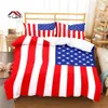 National Flag Mönster duvet för Aldult Kids Bed Game Quilt Comporter Cover Bedding Set