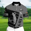 FI Golf Wear Men Leisure Lapel Polo T Shirt Outdoor Sports Harajuku Kort ärm TEES Summer överdimensionerade t-shirt rumpa toppar l4om#