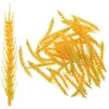 Decorative Flowers 50 Pcs Accessories Simulated Wheat Ears Plant Decor Plastic Artificial Craft Bouquet Stems