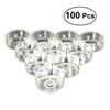 Candle Holders 100 Pcs Plastic Holder Clear Cup For Temple Supplies Wax Box