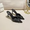 240 Dress Pointed Shoes Girls Stiletto Gothic 2024 High Heeled Sandals Femme Shallow Mouth For Women Stor storlek 69888