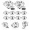 Bougeoirs 10 pièces décorations d'arbre de noël Clips en vrac pour support de chandelier en fer métallique jolis bougeoirs fourniture de fête