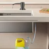 Vloeibare zeepdispenser voor keuken Roestbestendige reiniging Ingebouwde gootsteen met siliconen
