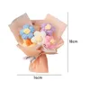 Decorative Flowers Handmade Knitted Bouquet Crochet Artificial Flower For Wedding Mothers Day Gifts Mom Christmas Birthday Valentines