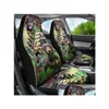 Car Seat Covers Ers 2Pcs Dachshund Dog Print Drop Delivery Automobiles Motorcycles Interior Accessories Otkvo