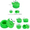 Jars 20Pcs 5ml Frog Shape Silicone Jar Nonstick Containers Customizeds Jars Oil Storage Case Container Slicks Jar Home Accessories